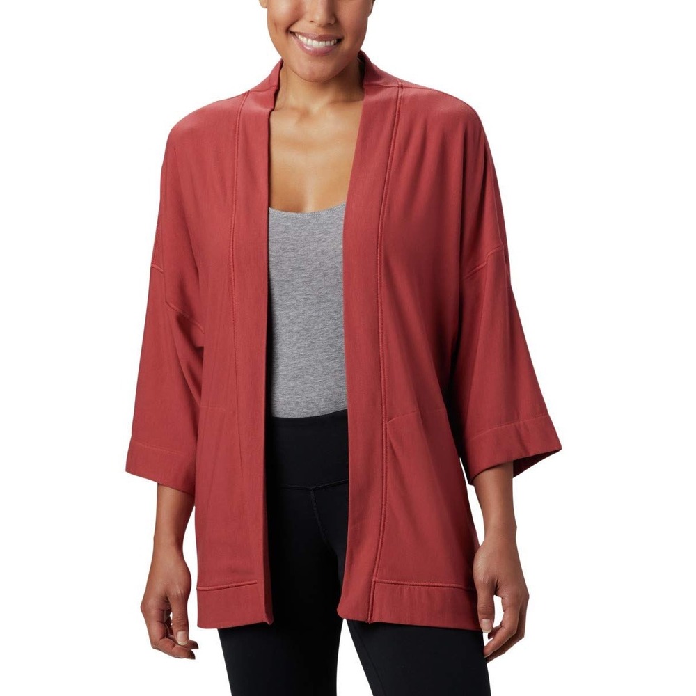 Columbia Women's‎ Firwood Crossing Open Front Cardigan Sweater Rust Casual sz M